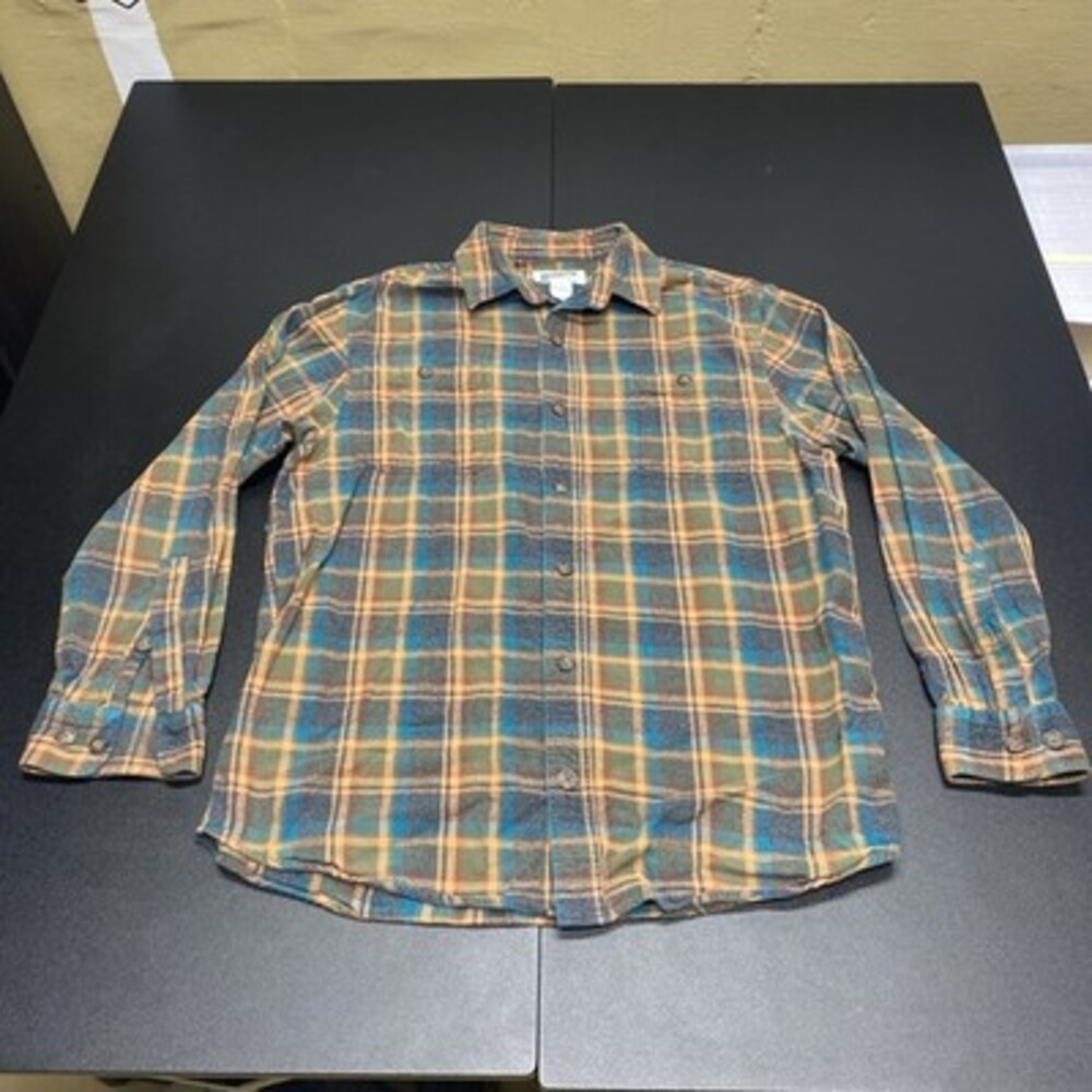 Duluth Trading Co Men's Relaxed Fit Plaid Flannel Long Sleeve Button Down Shirt